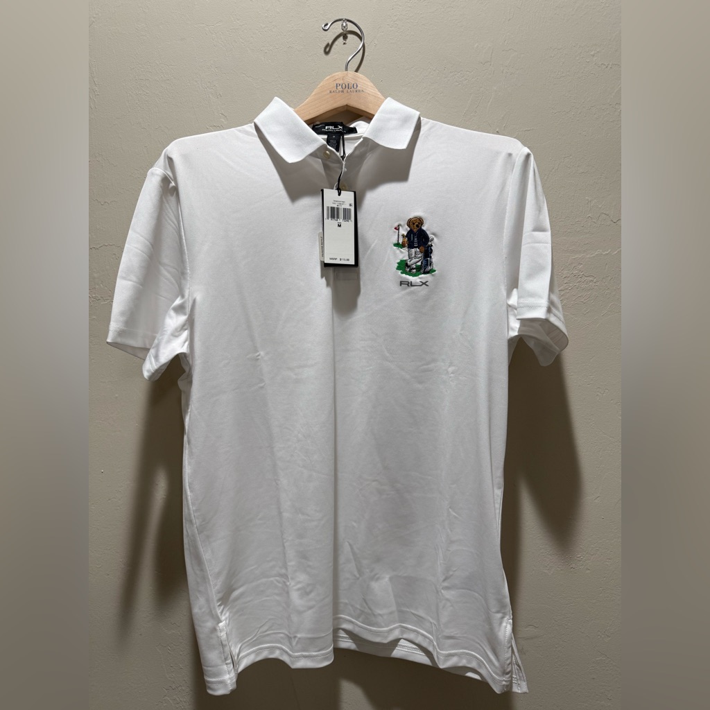 White Polo Shirt With Embroidered Logo